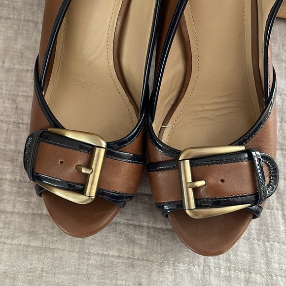 HARDLY WORN JOAN AND DAVID SLING BACK HEELS 7 - Picture 2 of 4